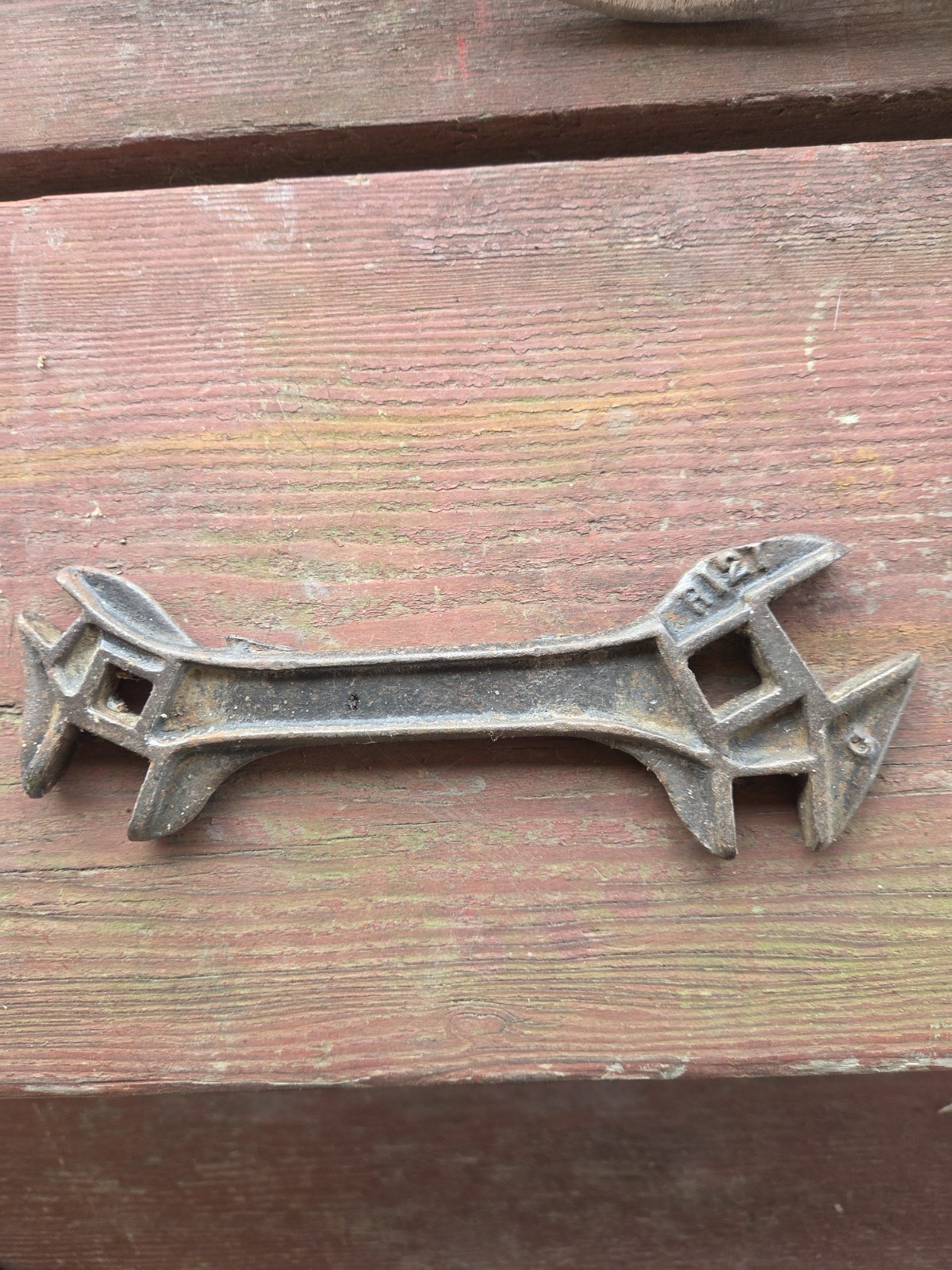 R121 Farm Implement Plow Tractor Wrench Tool Vtg Antique