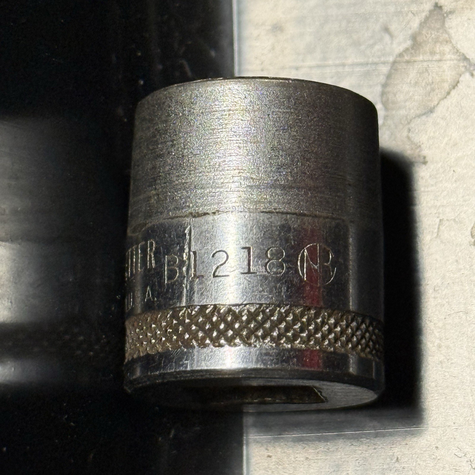 Vintage None Better USA B1218 3/8” Drive 9/16″ 12pt Socket New Britain Tools