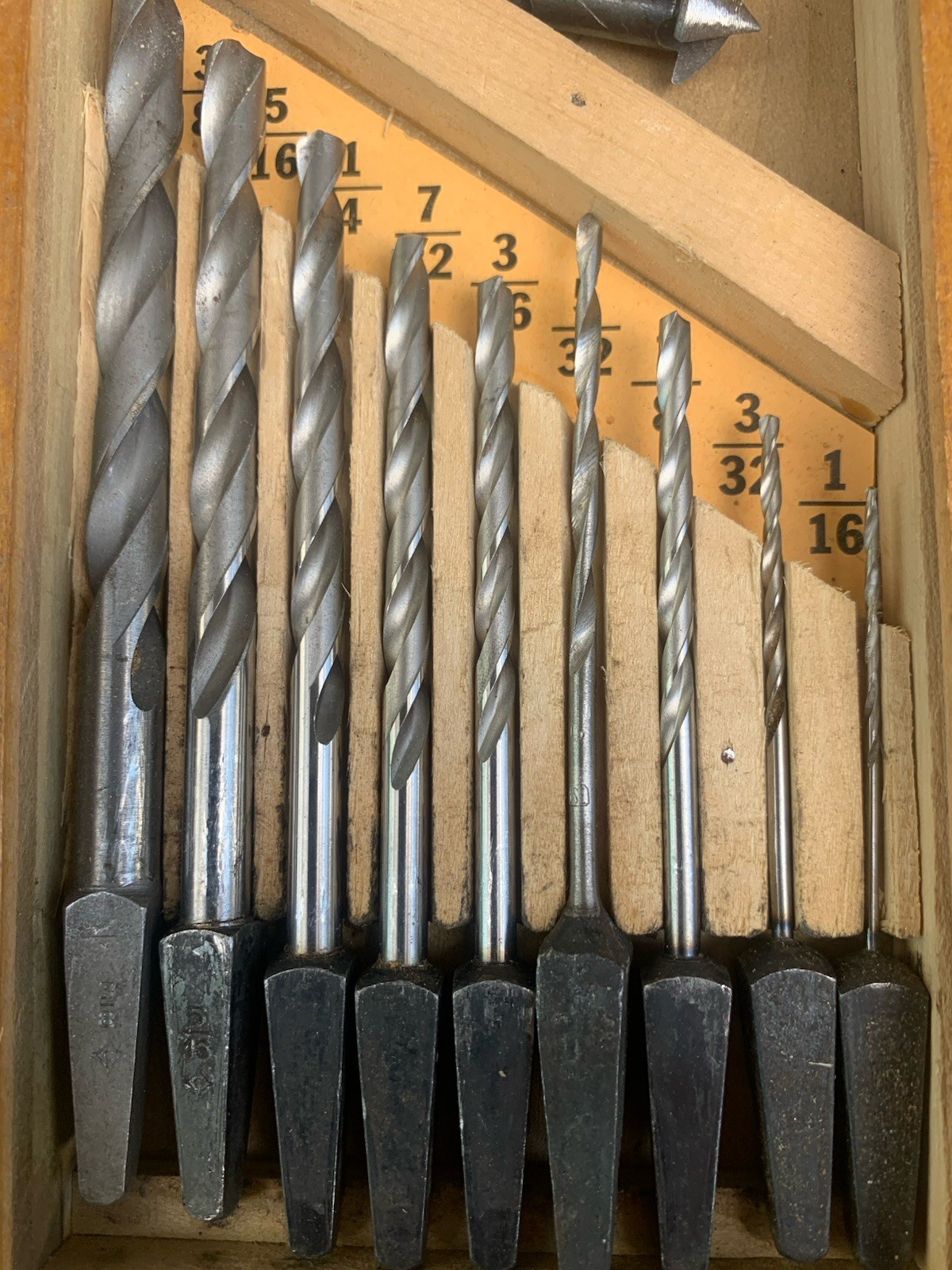 2 Vintage Cleveland Drill Bit Sets. One Is #13 The Other Is Wooden Bits