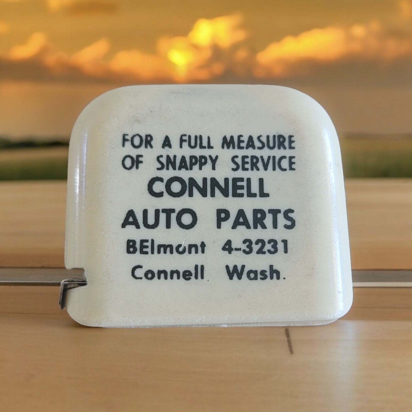 Connell Washington Memorabilia Tape Measure West Germany Vernon Comp Newton Ohio