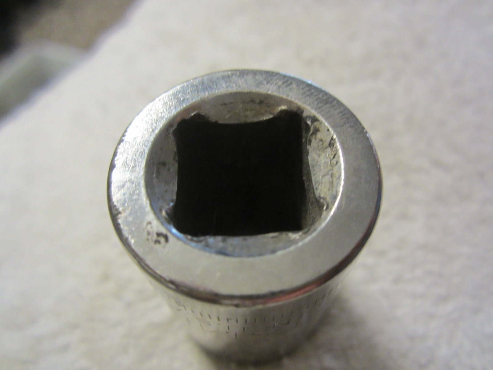 19 mm Craftsman USA 19MM 12 Point 1/2″ Drive Shallow Socket inverted G 44238 VTG