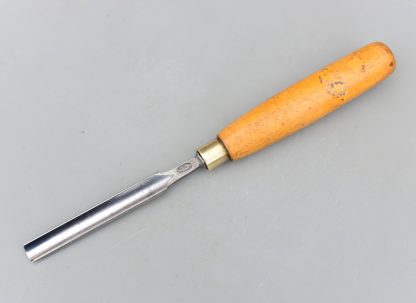 Vintage GTL 14mm Carving Gouge Chisel Original Boxwood Handle Ready to use