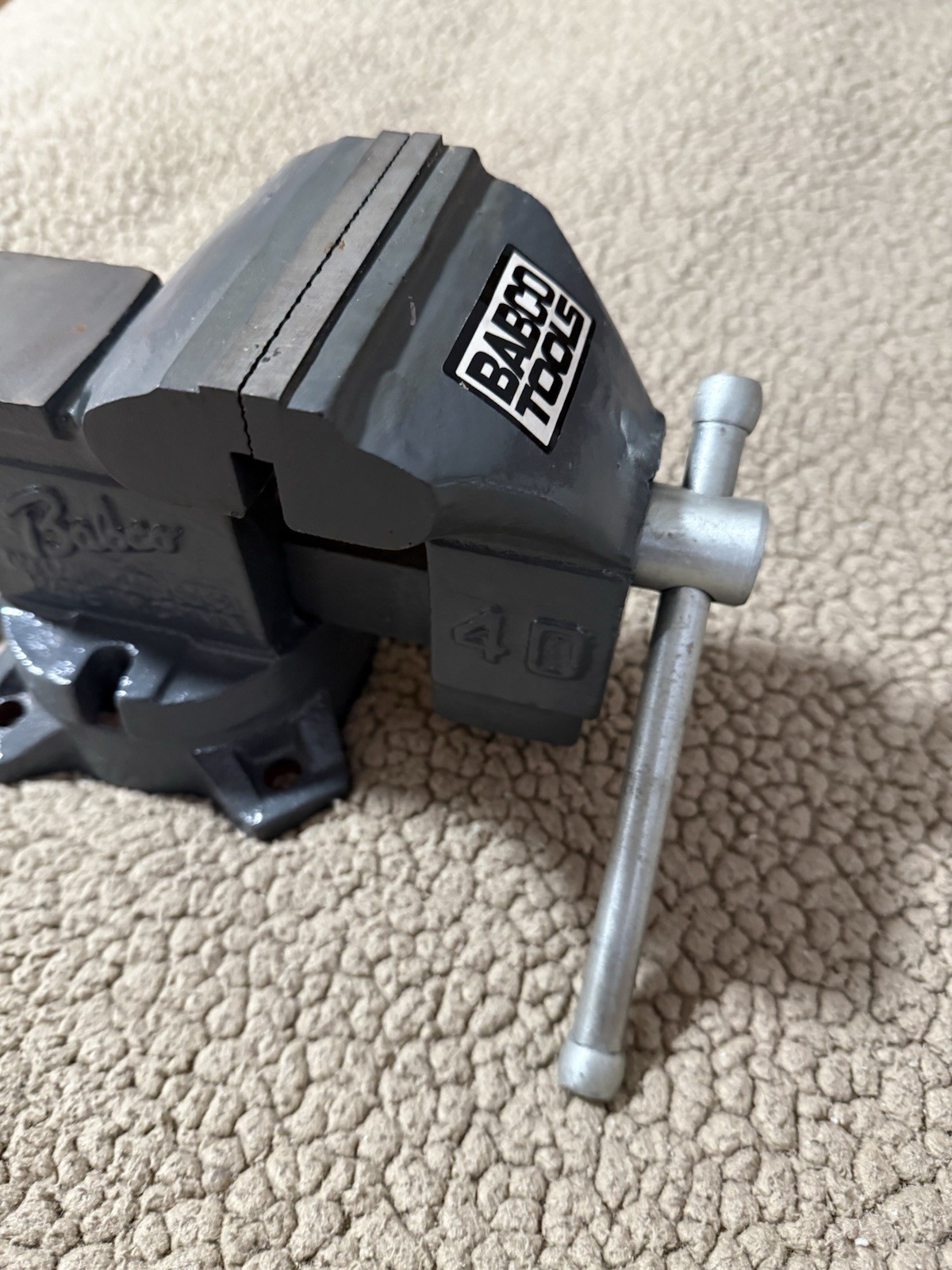 Vintage BABCO No. 40 Bench Vise Made in Japan Swivel Base Used