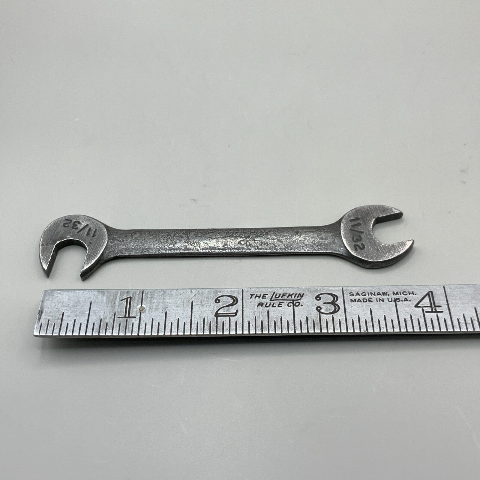 Vintage Duro Chrome No. 86 11/32” By 11/32” Ignition Midget Wrench