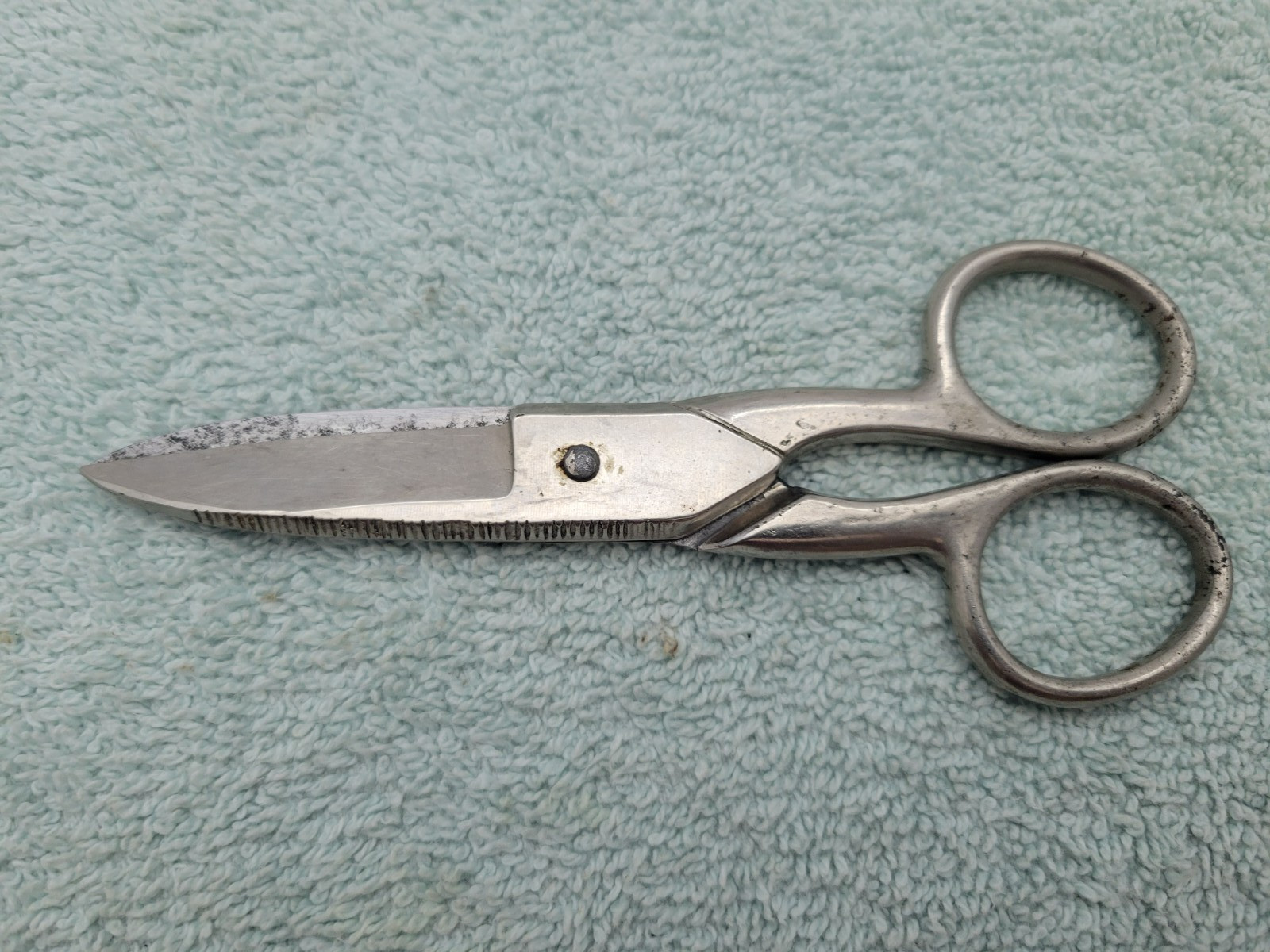 Vintage 1960’s WISS Electrician’s Scissors #175E3 File Edge USA
