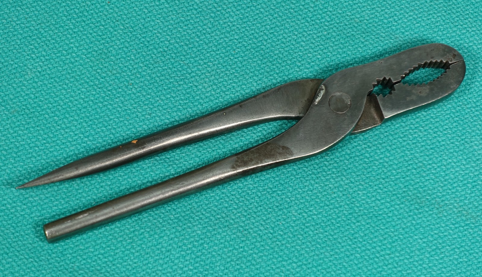 Wm. Schollhorn Co. WS Co. # 7 Gas/Burner Pliers w/ Flathead Handle Rare Antique