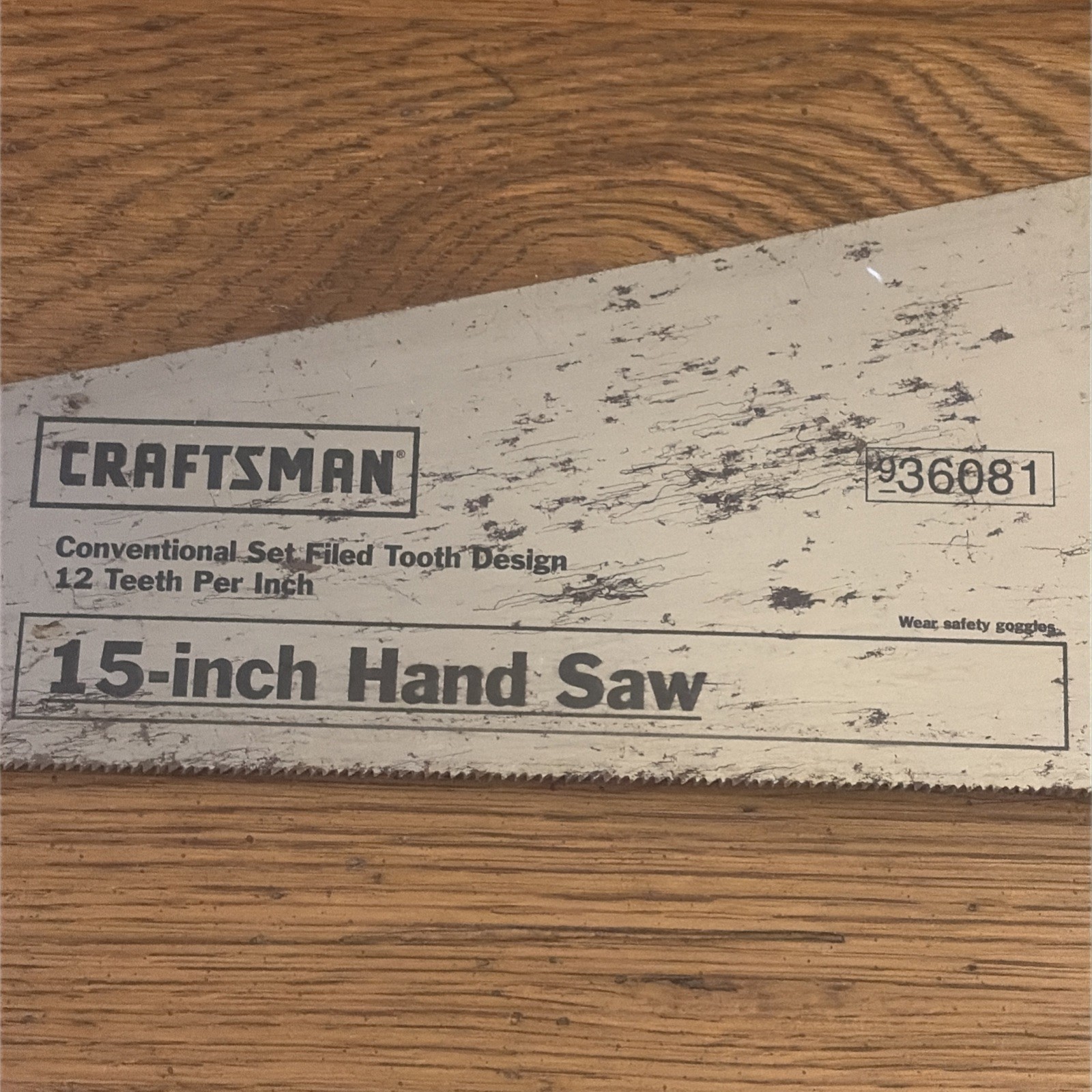 VINTAGE CRAFTSMAN 15 INCH HAND SAW #9-36081