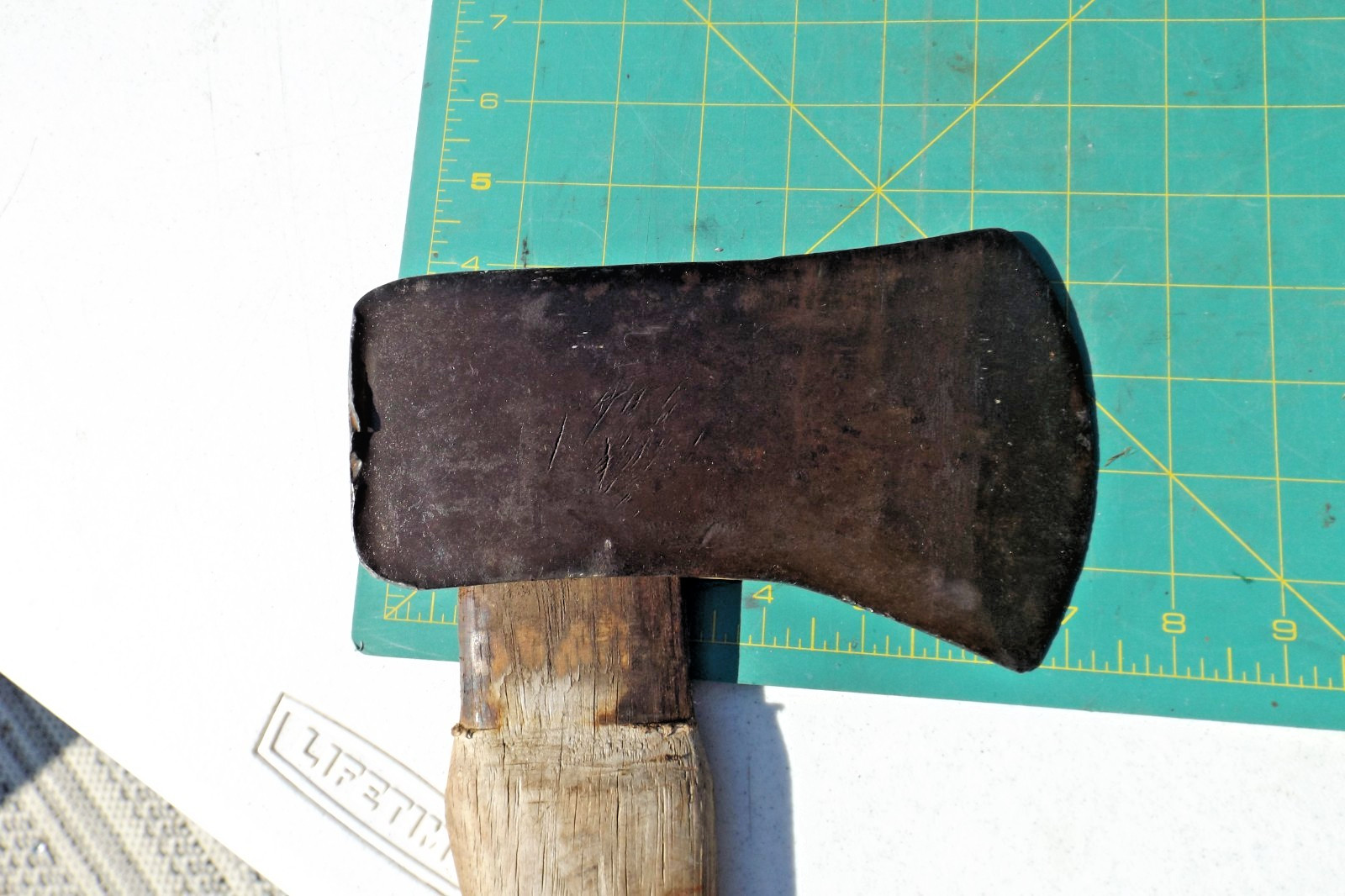 Vintage Used COLLINS RED SEAL 3 1/2 lb Single Bit Axe Head (axe head only)