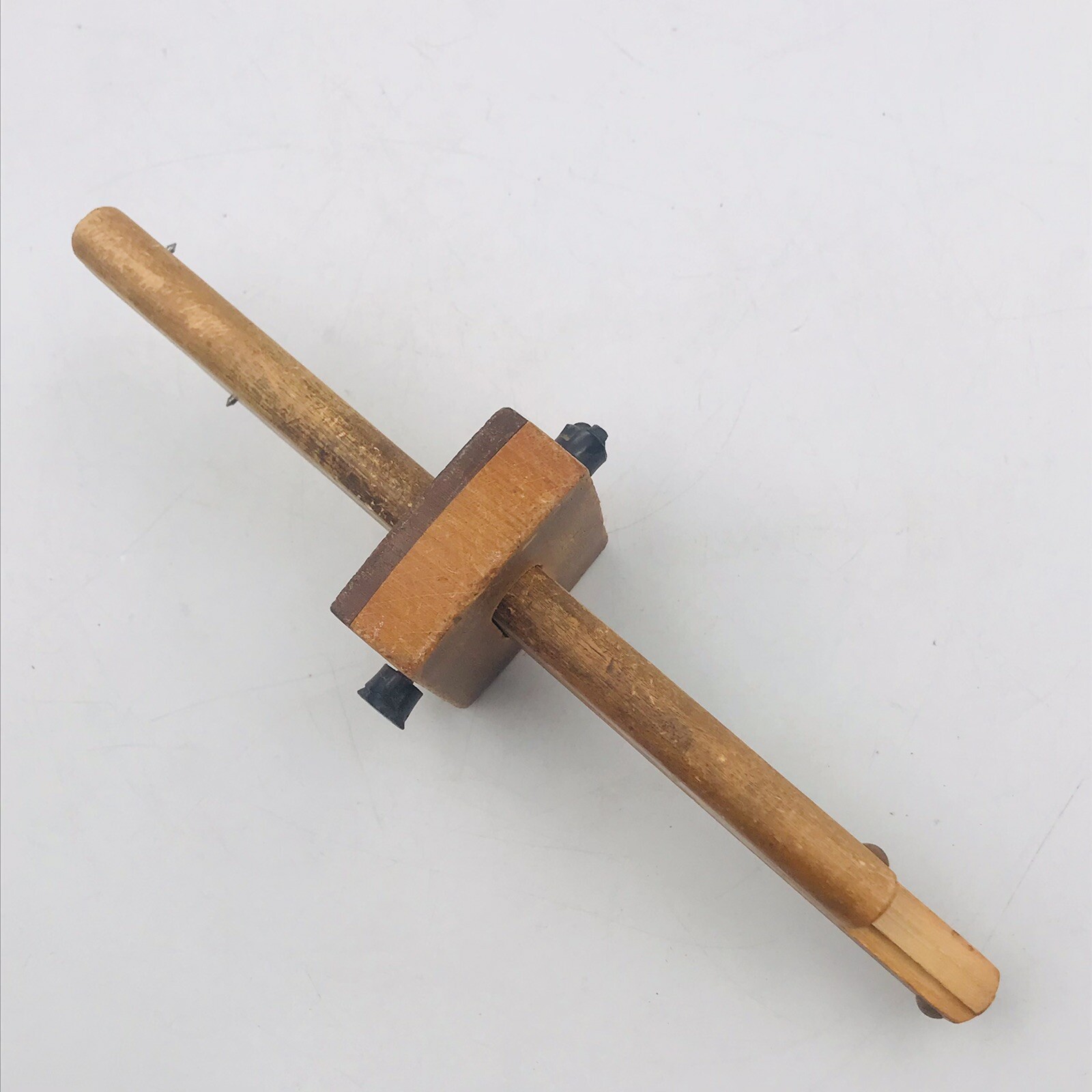 Vintage Nooitgedagt 17 cm Wood Adjustable Mortise Scribe Gauge Ruler 9″ Holland