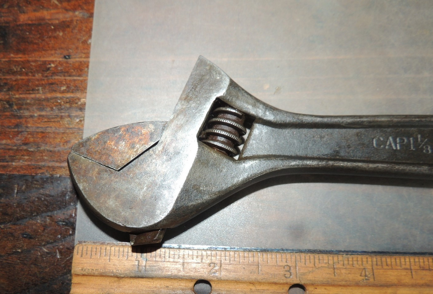 Vintage 10″ Crescent Crestoloy INDUSTRIAL Black Oxide FINISH Adjustable Wrench
