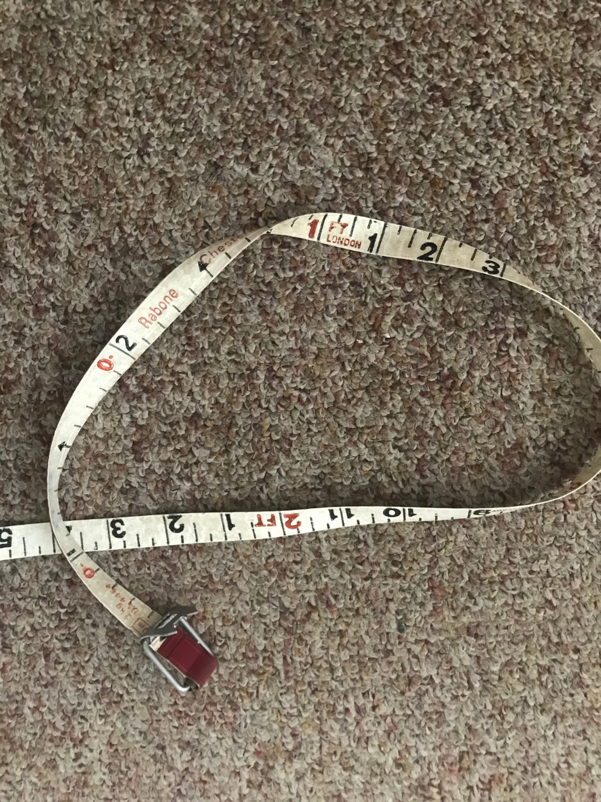 Vintage Rabone Chesterman Fibron DS4464 30m 100ft Tape Measure Made In England