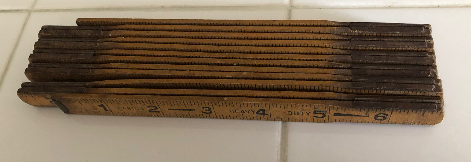 SPARTON VINTAGE 72″ EXTENSION FOLDING WOOD RULE