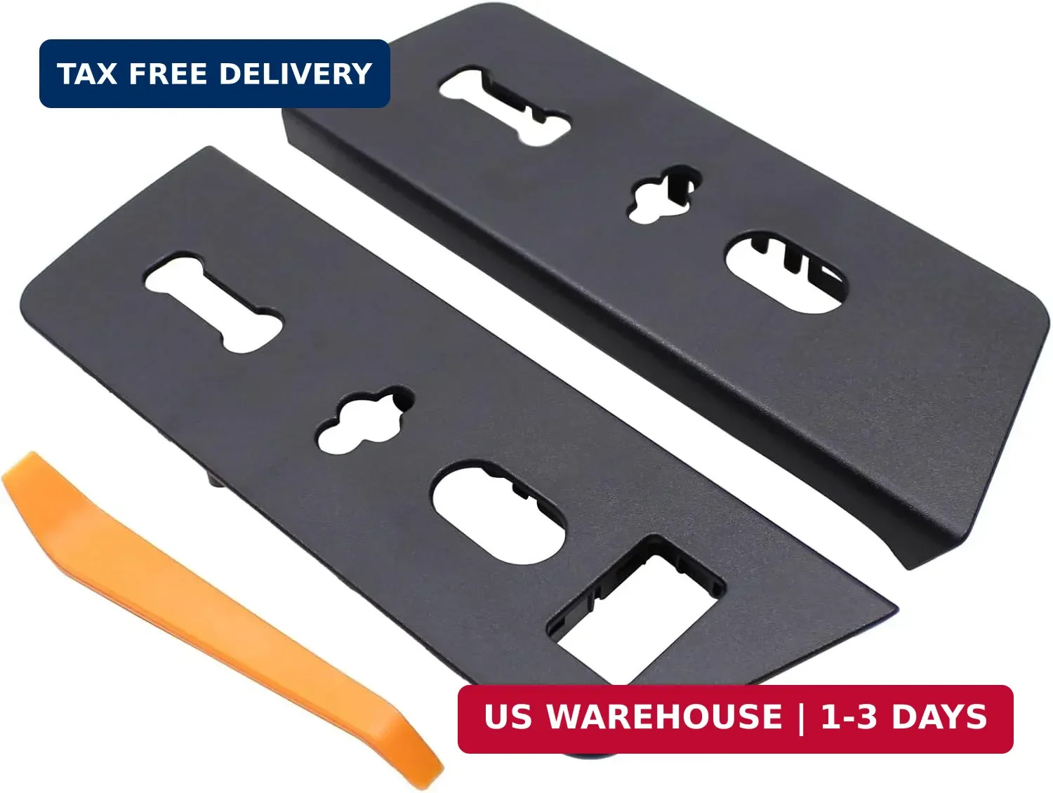 ApplianPar Front Driver and Passenger Side Seat Switch Bezel Trim Housing Black