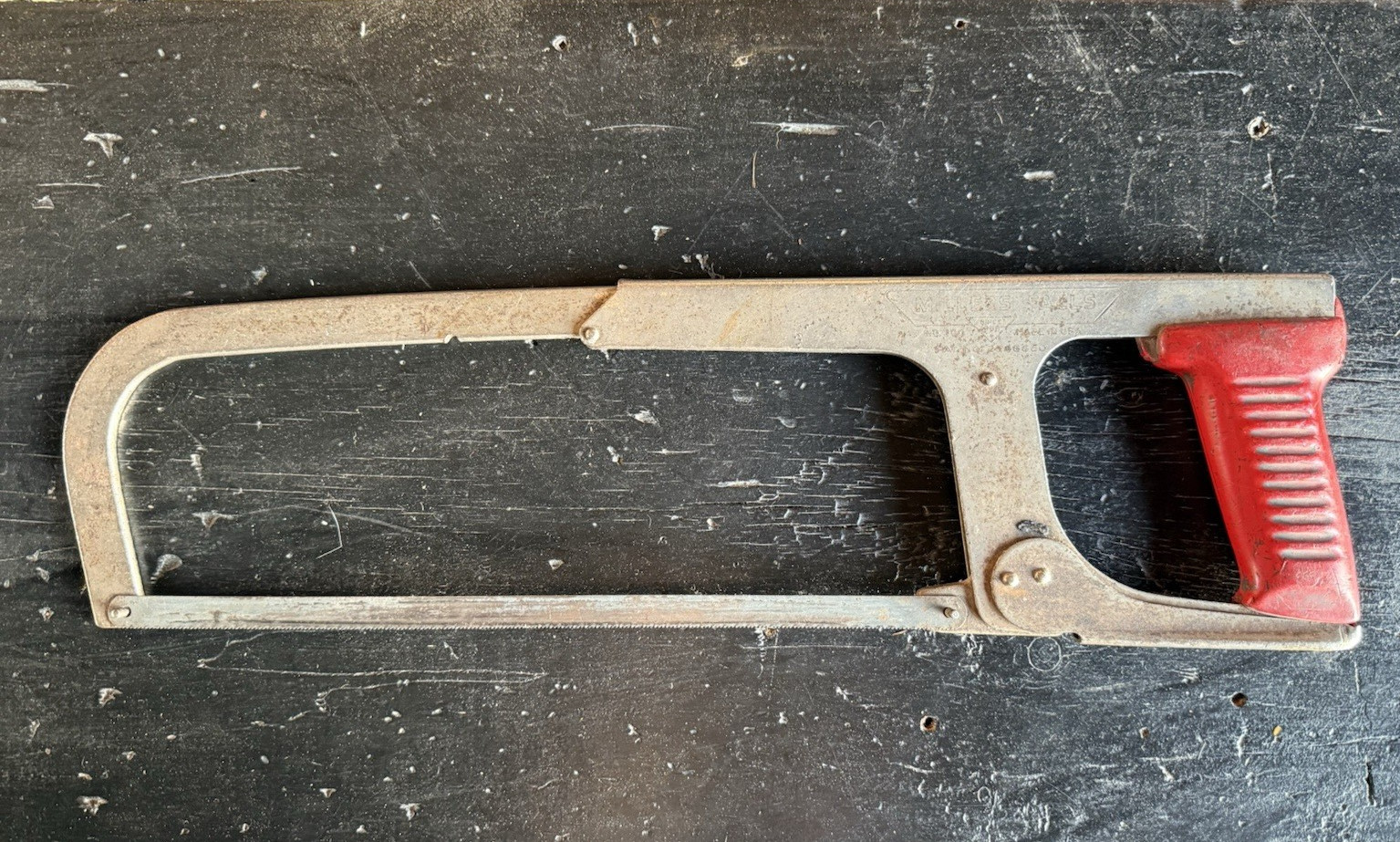 Millers Falls No. 300 “Buck Rogers” Hack Saw Vintage Red Handle Adjustable