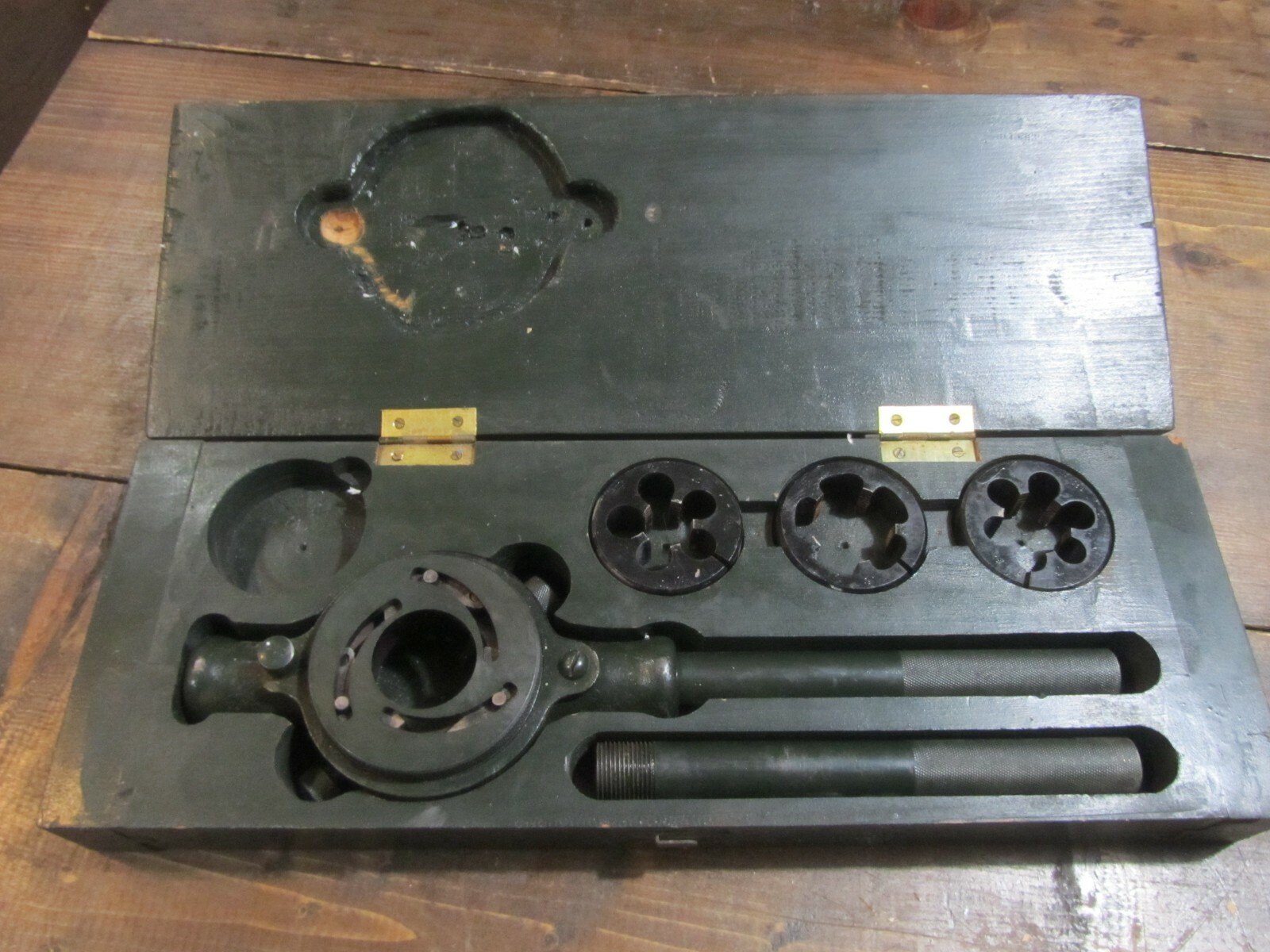 Vtg VERY RARE OSG Round Die Screw Plate Set in Original Case MADE IN JAPAN