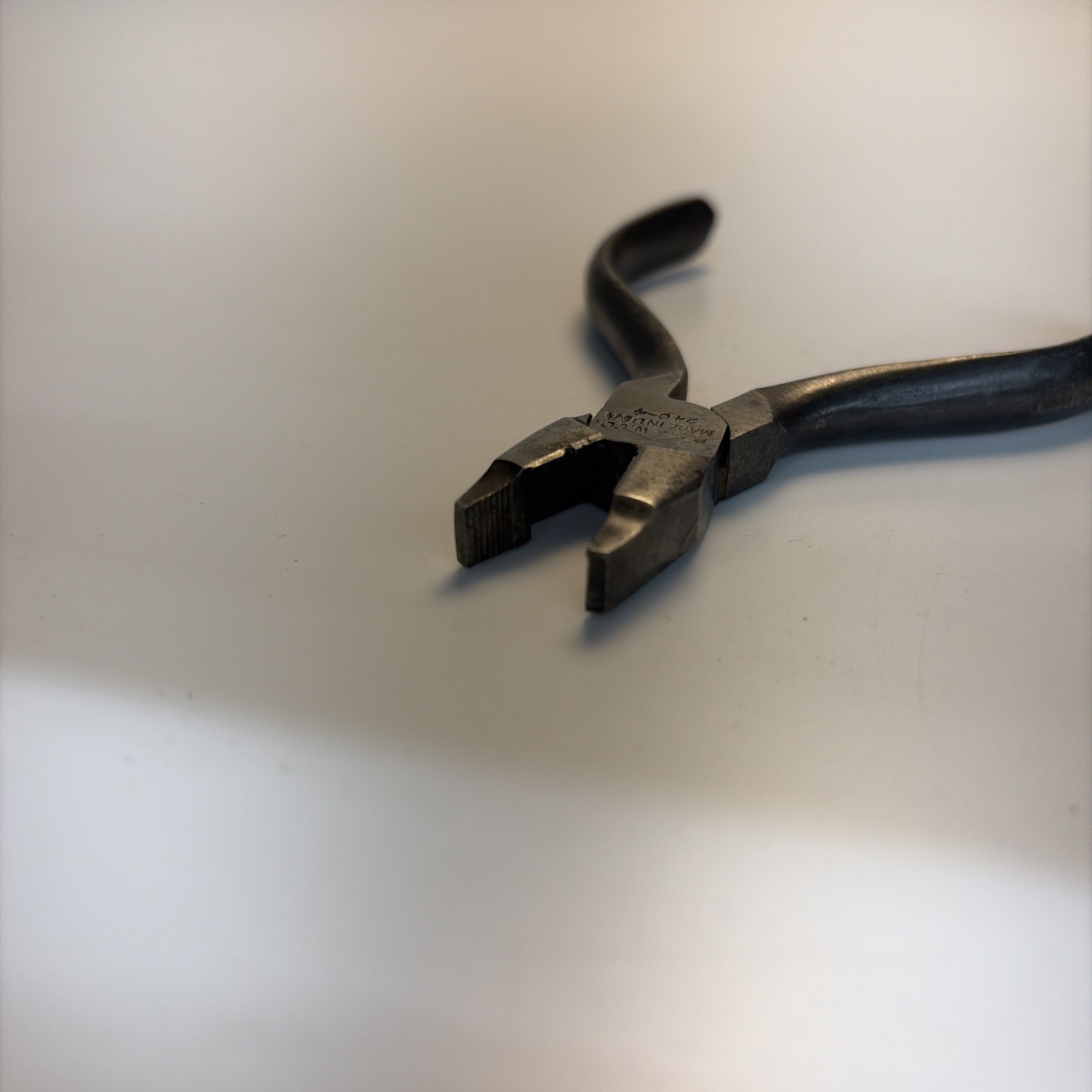 Vintage P S & W Co 240-4 Mini Lineman Side Cutting Pliers USA Pexto