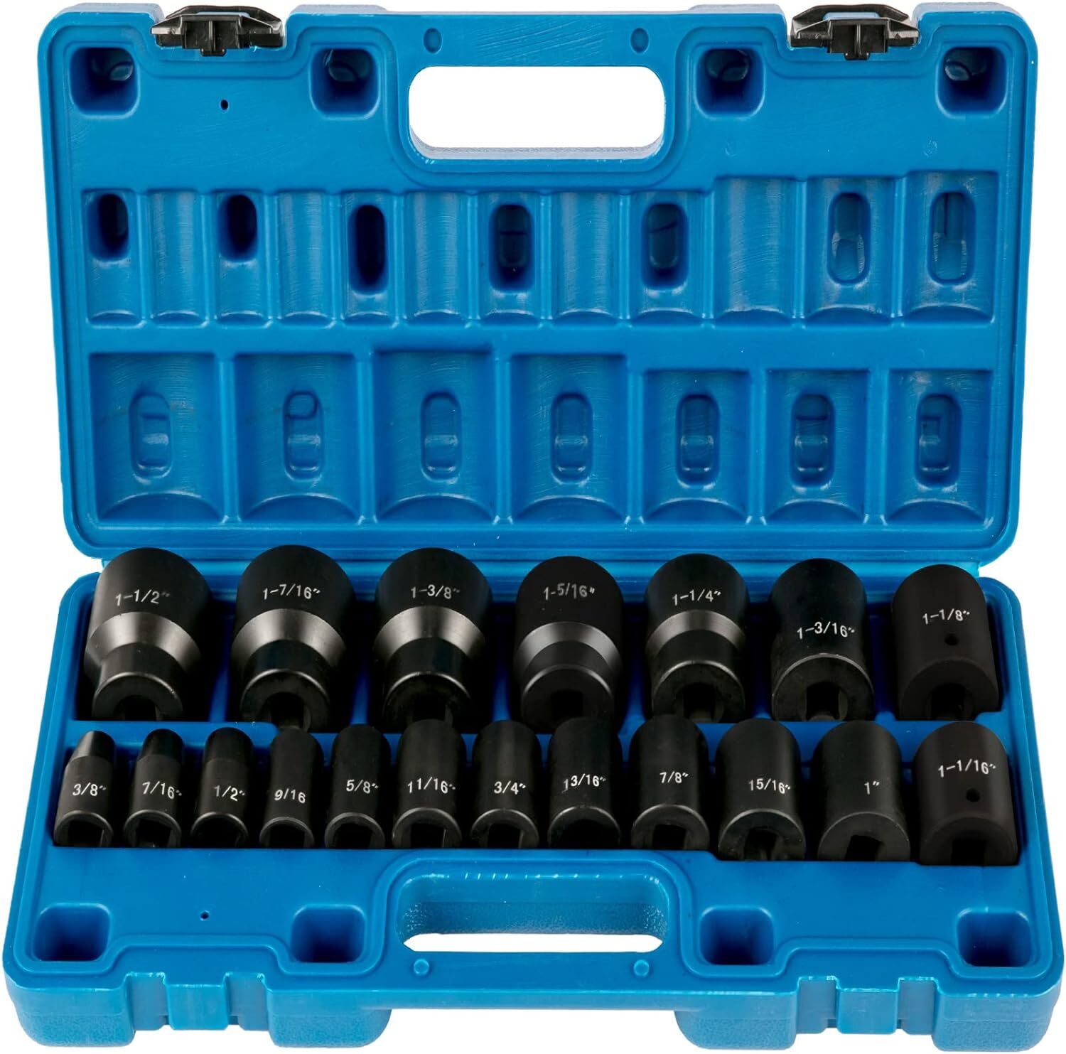 Impact Drive Socket Set 1/2 Inches 19 Piece Impact Sockets Sae, Standard S