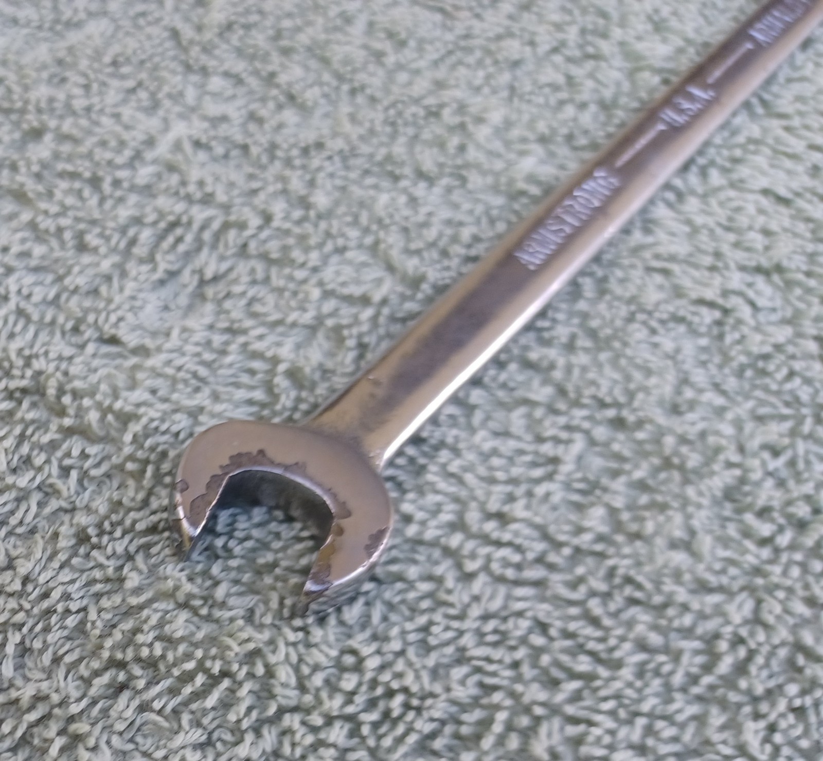 Vintage Armstrong ARMALOY 12-pt Combination Wrench 1160-L, 3/8″ USA