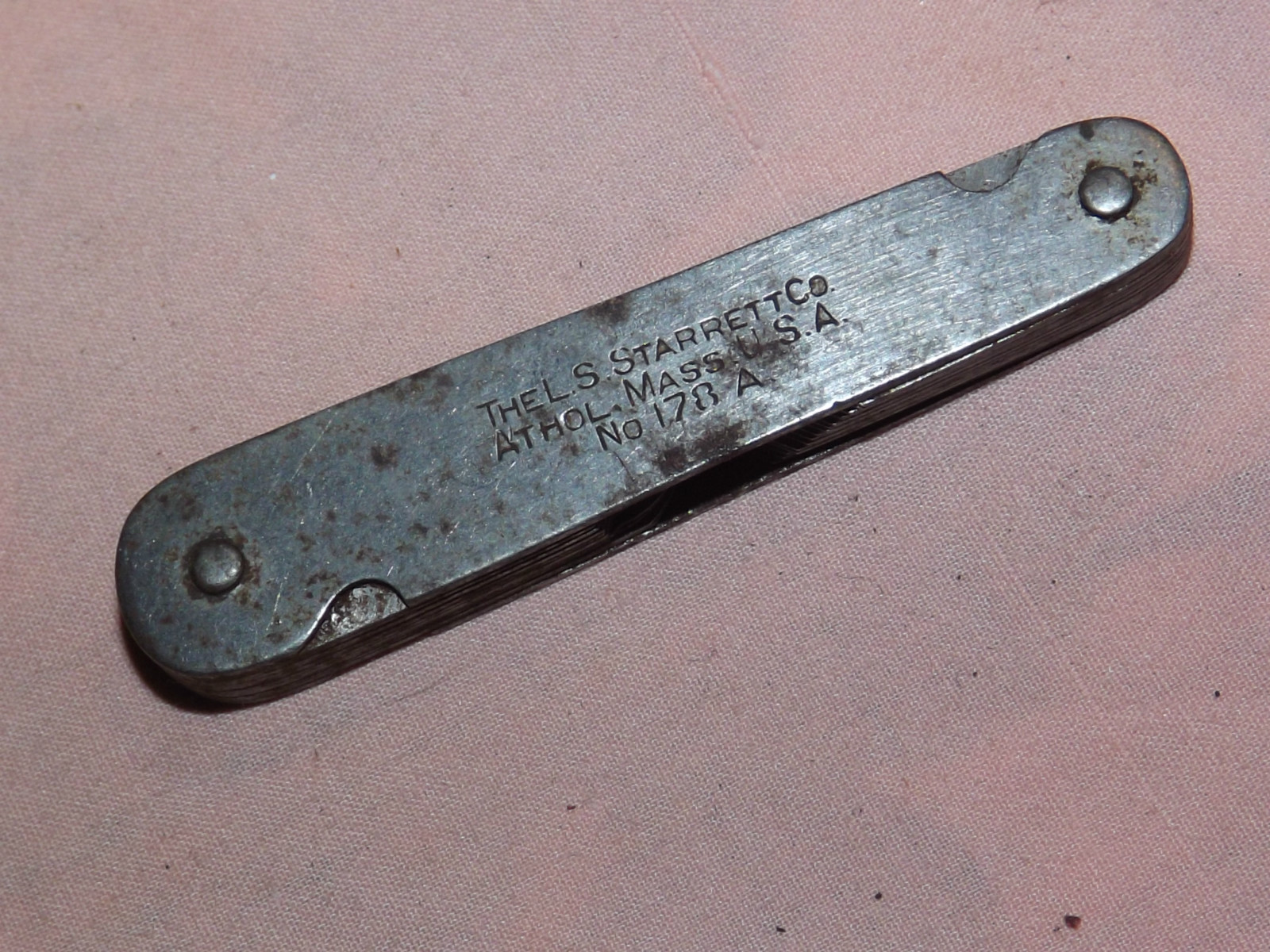 VINTAGE THELS STARRETT CO ATHOL MASS USA NO. 1778 A POCKET GAUGE