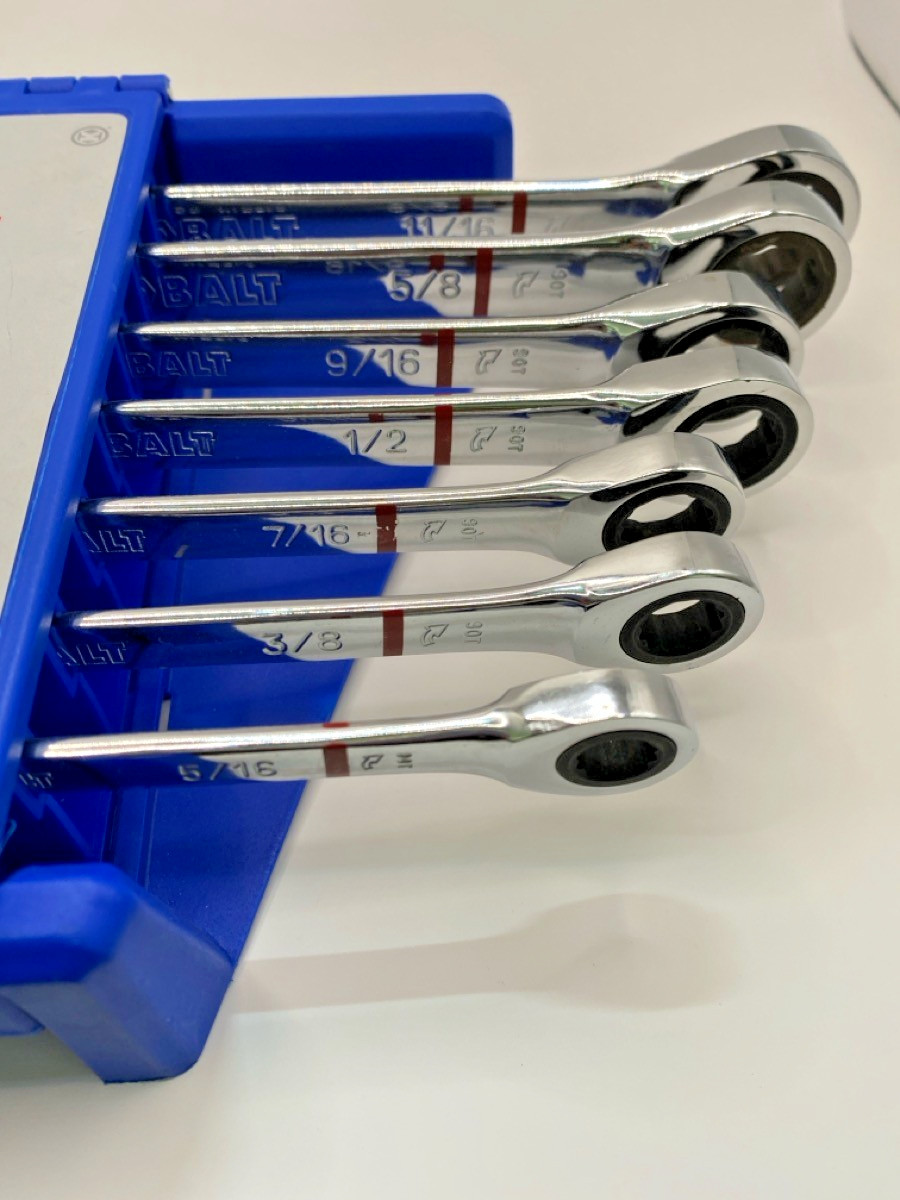 Kobalt 7-Piece (SAE) Ratcheting Wrench Set 2884736 (CJL001839)