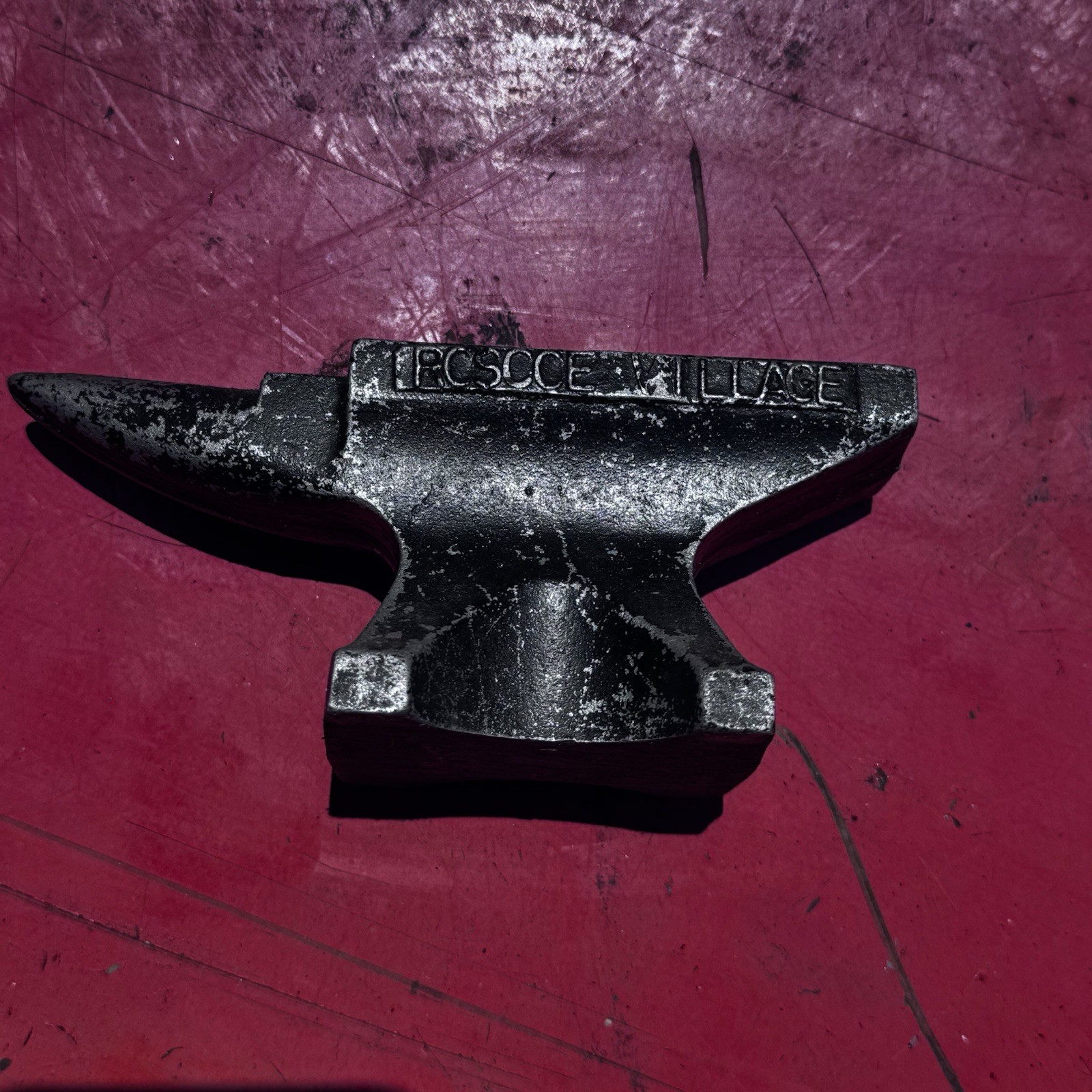 L’ECOSSE VILLAGE Mini Cast Iron Anvil Paperweight 11.6 oz Blacksmith Decor