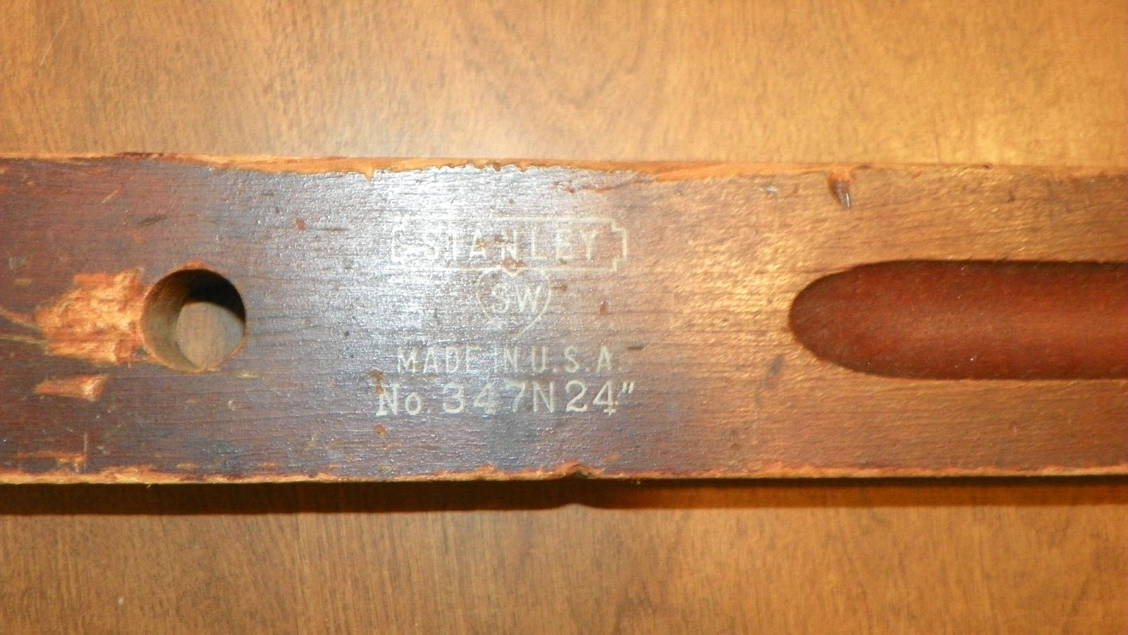 vtg stanley sw level no. 347n 24” for repair