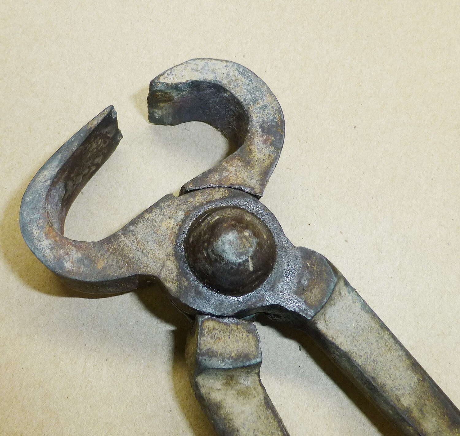 Blacksmith Cutter Nippers. Heller Bros. Co. U.S.A. 12″ long Horseshoe Tool