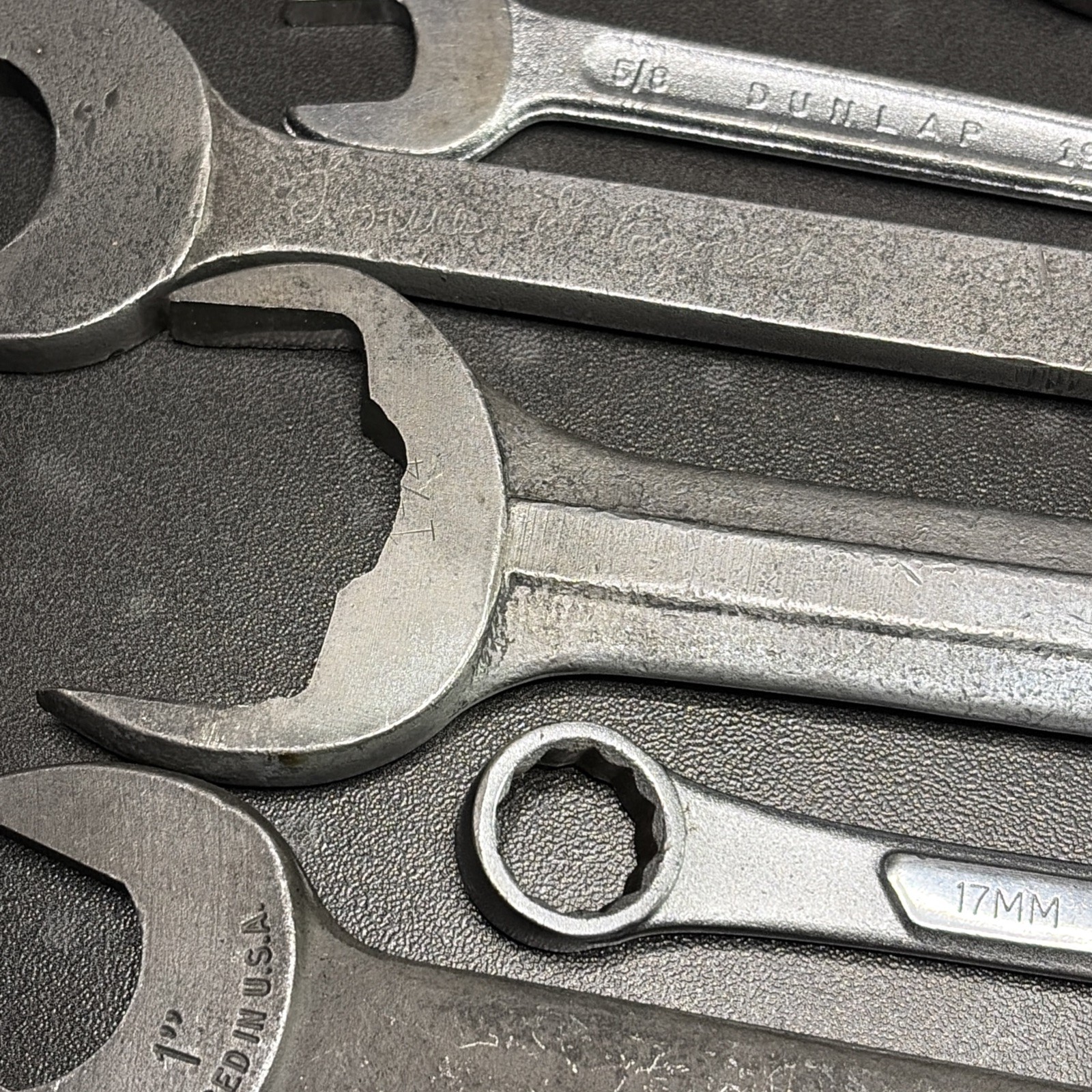 29 Lot Of Open And Wrenches Custom And Pitted Lot.