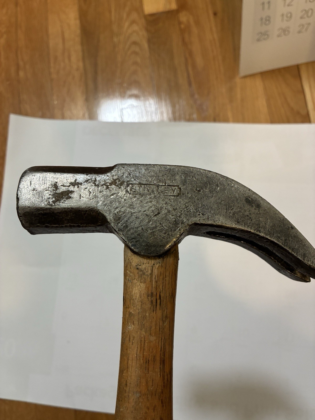 RARE VINTAGE STANLEY 32oz CURVED CLAW BLACKSMITH HAMMER – USA