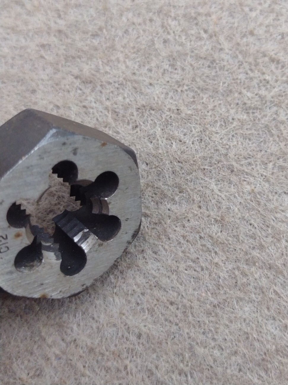 Greenfield GTD USA 1/2″ – 13 NC Hex Die Hexagon SAE National Course Standard Vtg
