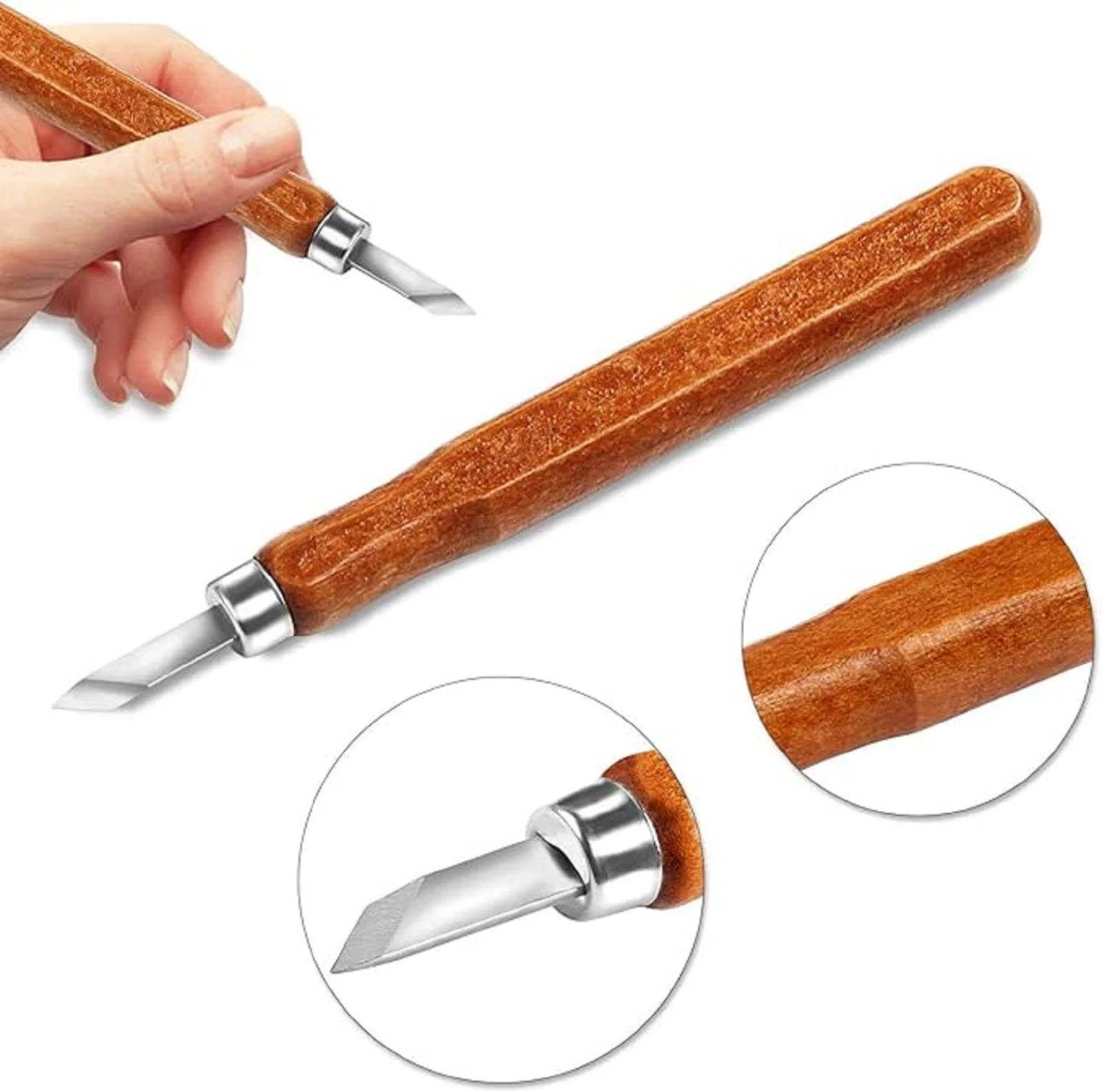 Juego de cuchillos para tallar madera – Juego de 20 herramientas de tallado