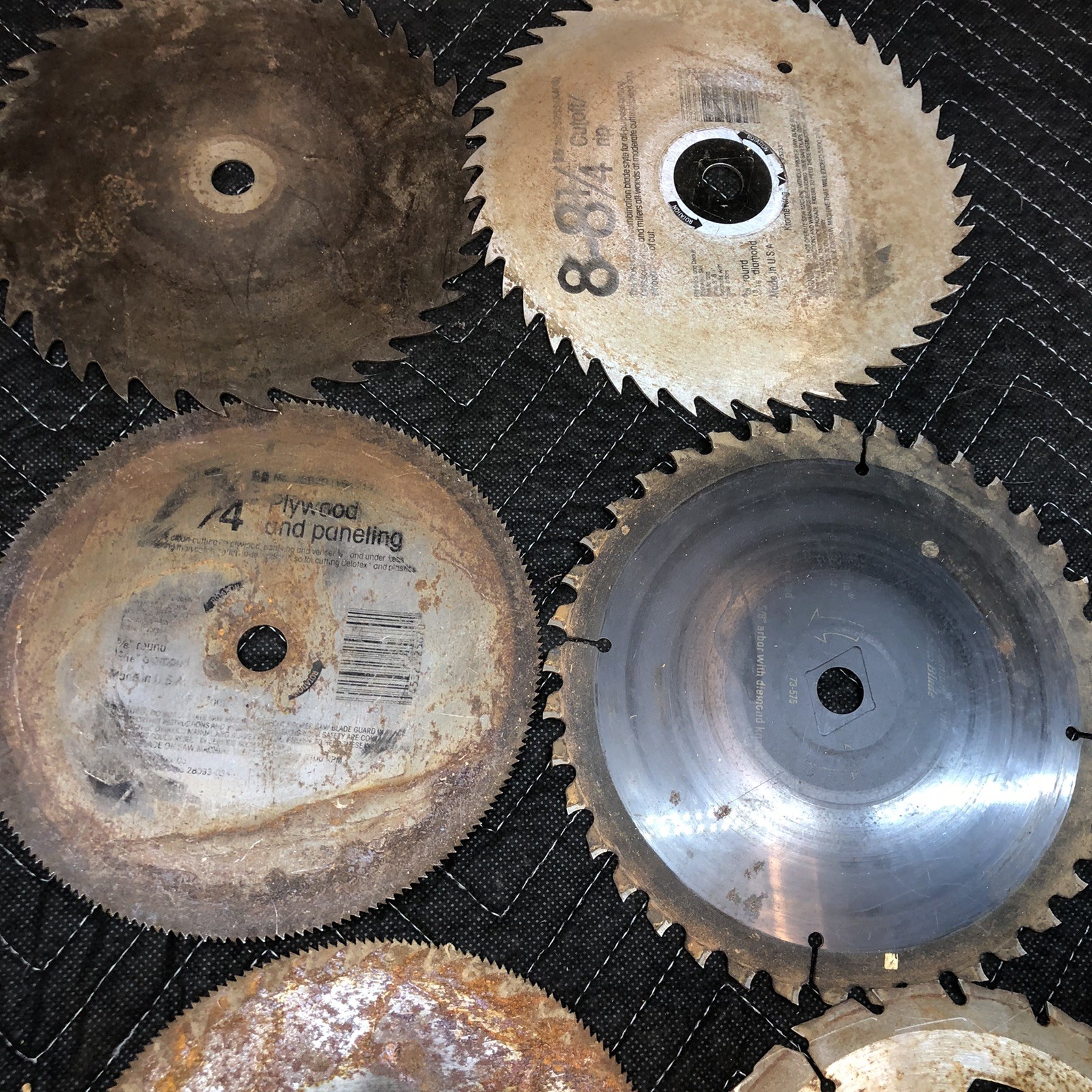 Lot Of 16 Old Metal 7-1/4”Round Saw Blades Toolmaking, Arts & Crafts, Shop Decor