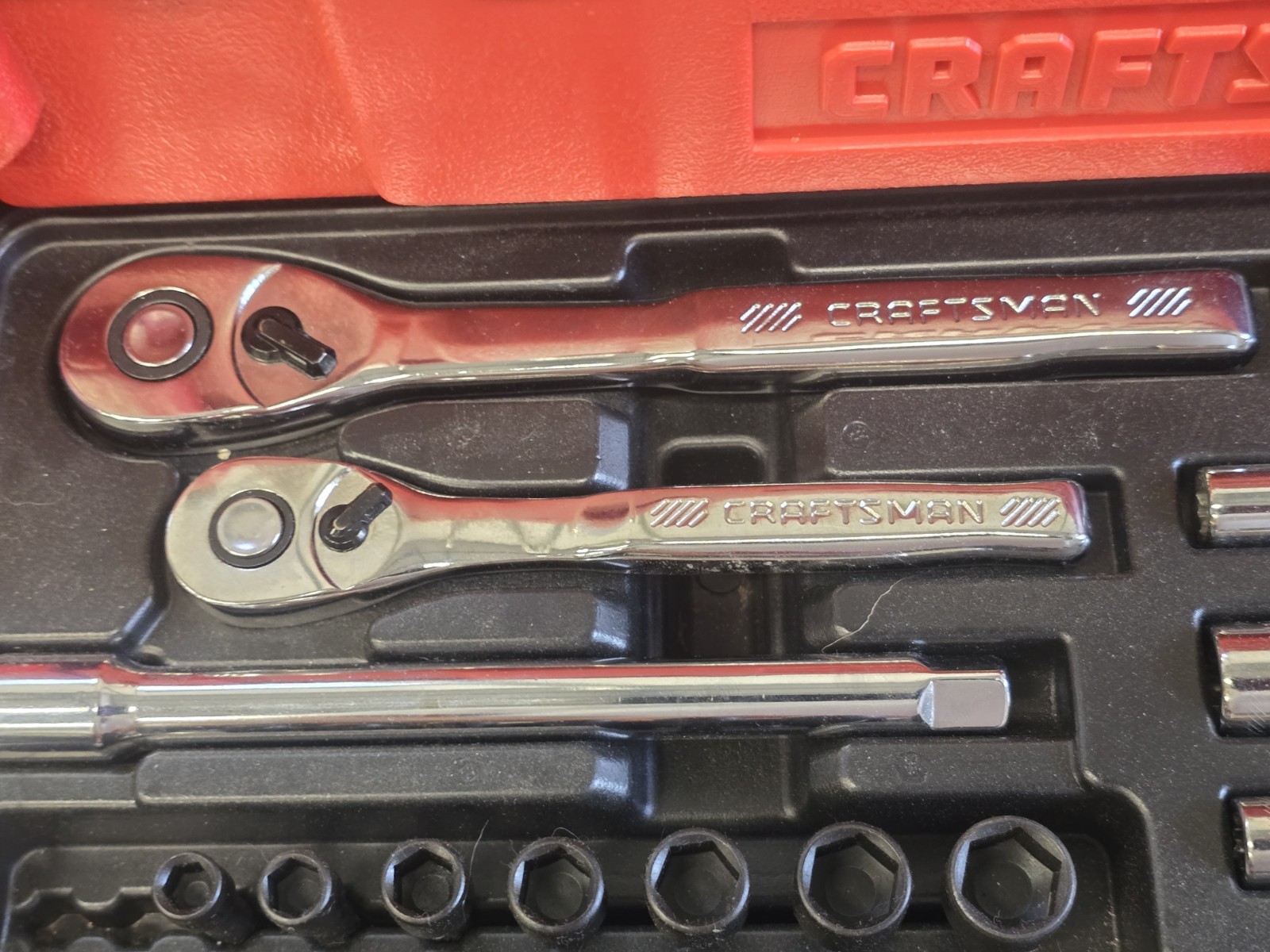 Sears Craftsman USA 200+Pc. Mechanics Tool Socket Ratchet Set 3 Drawer Lite Use