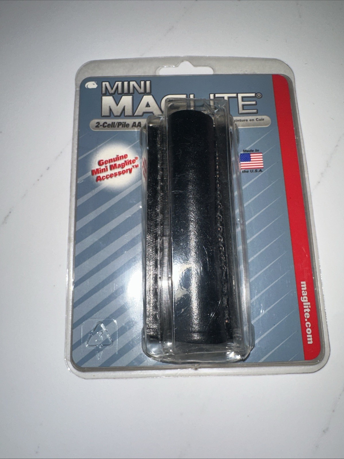 Maglite AM2A026 Mini Maglite AA Flashlight Leather Belt Holster NEW