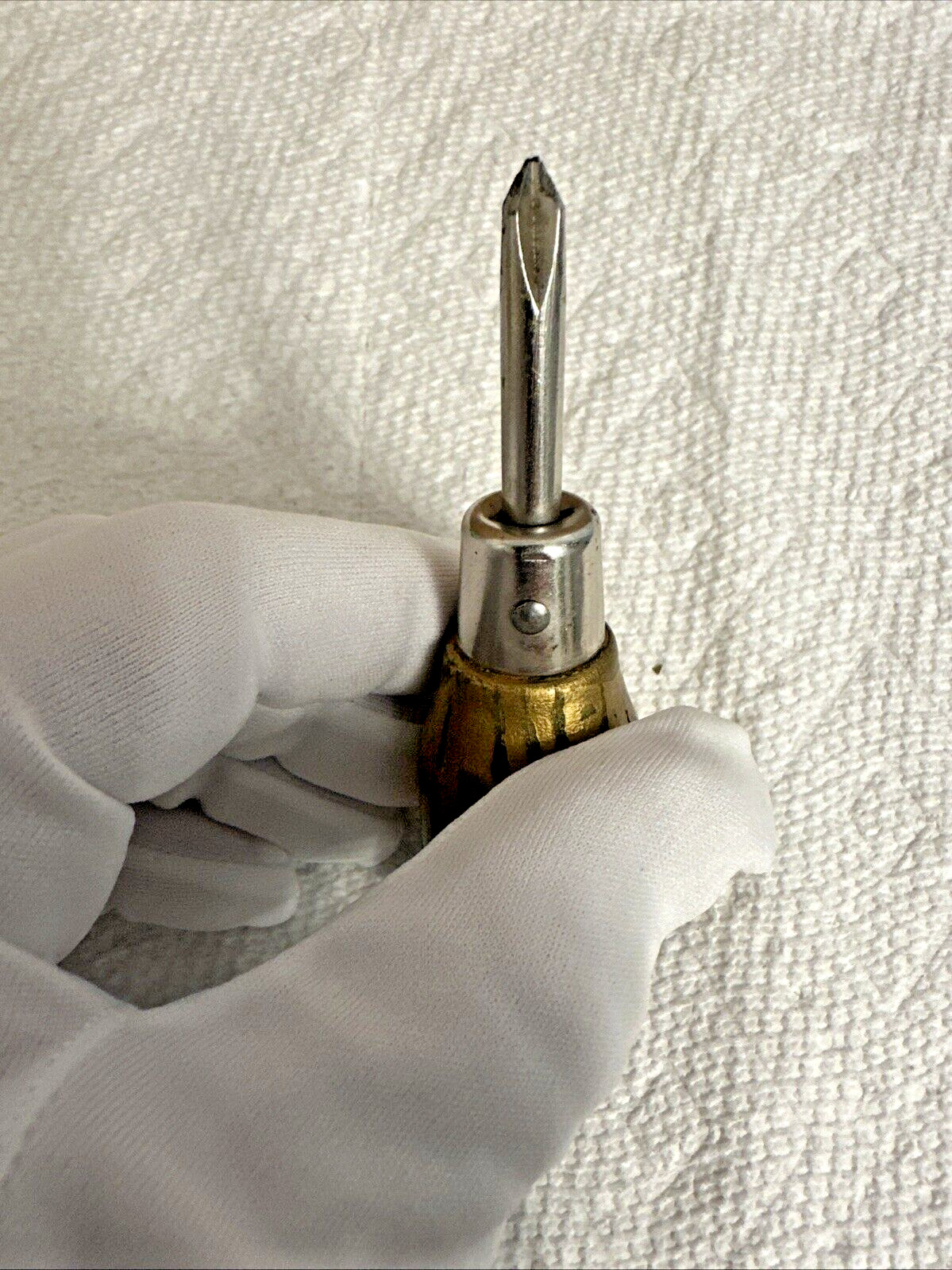 Vintage Fuller’s #2 Phillips Wood Handled Screwdriver #729 Gold Painted Handle