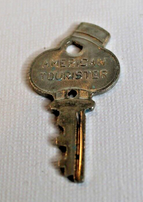 Vintage American Tourister Happy Smiling Bell Boy Luggage Suitcase Key