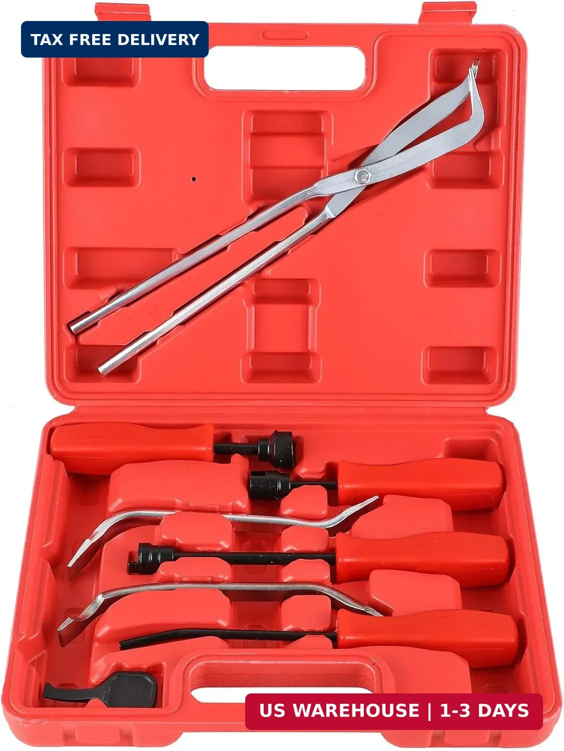 NYXOVA 8PCS Drum Brake Tool Kit, Brake Spoon Set with Drum Brake Spring Pliers,