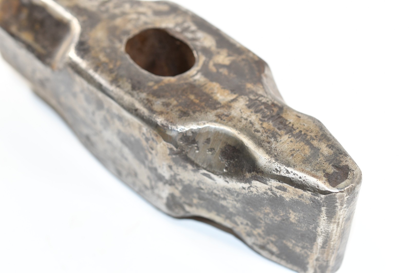 Vintage Blacksmith Warwood Straight Peen Sledge Hammer Head 12lb O500