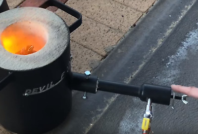DFP GAS BURNER Propane Forge Furnace Foundry Raku Kiln Blacksmith Farrier Knife