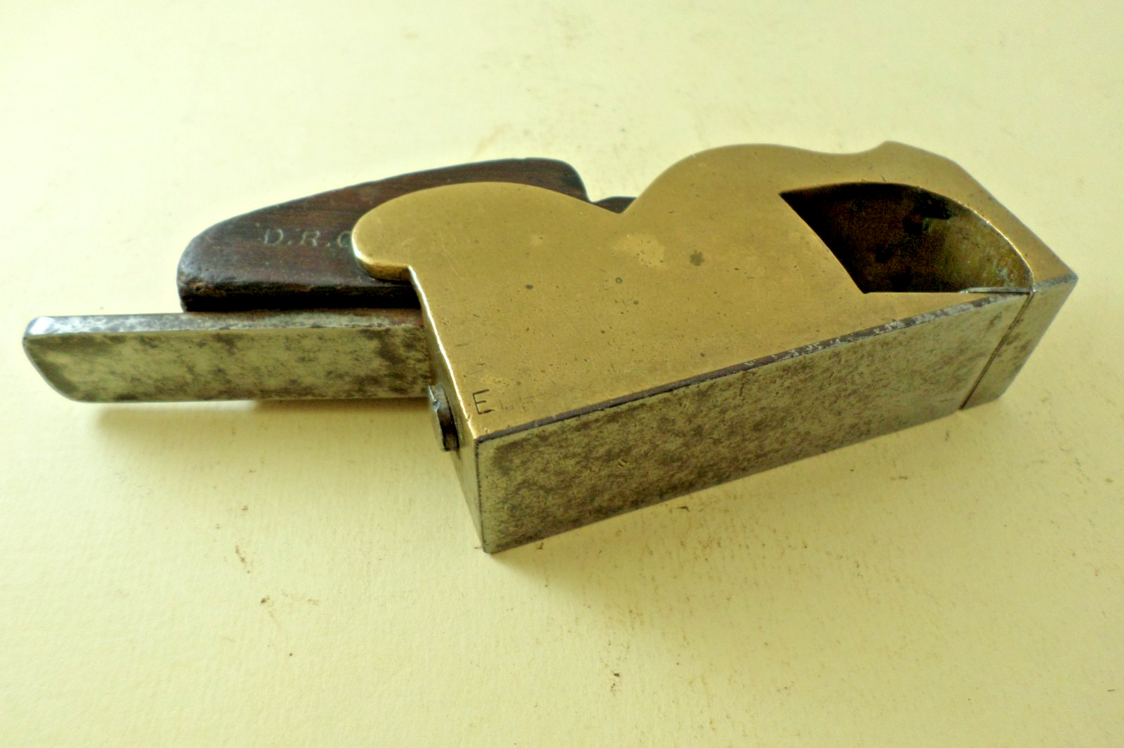 Slater (Clerkenwell), Gunmetal Bullnose Plane, Steel Sole, Good (Ref: 24TYX)