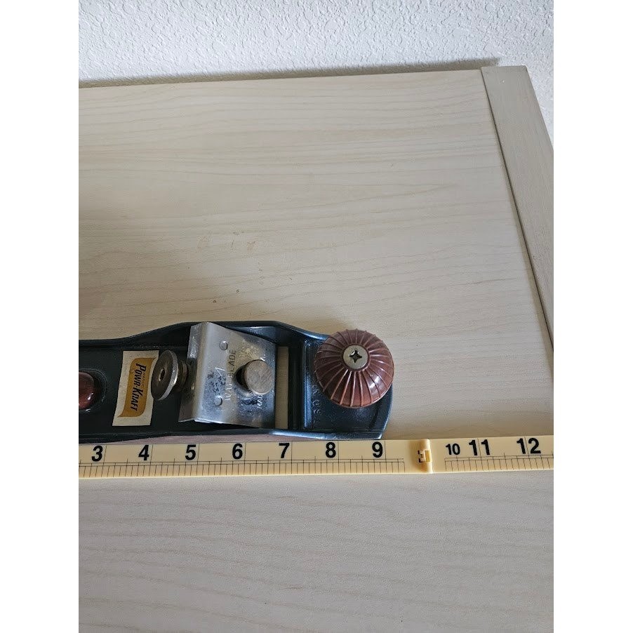 Vintage Montgomery Ward Powr-Kraft Hand Plane 4 Way Blade Made in USA Woodwork