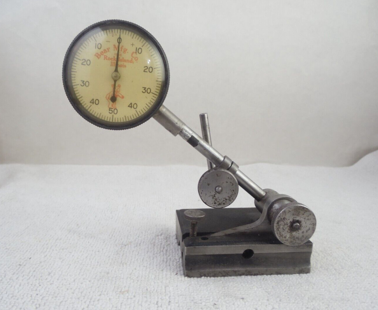 “Bear Mfg. Co.” “Rock Island Ill.” Machinists’ Mechanics’ Dial Indicator USA