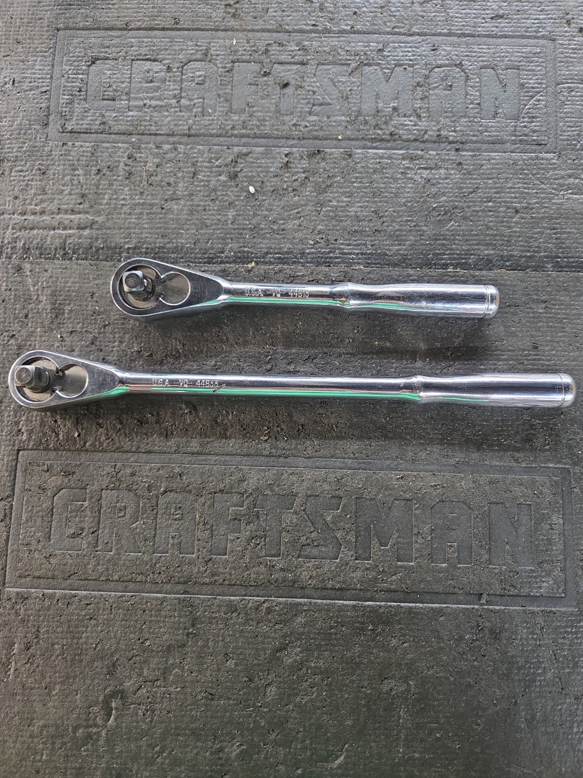 Vntg Craftsman Professional Full Polish Ratchet Set 44813 & 44833 VQ USA.