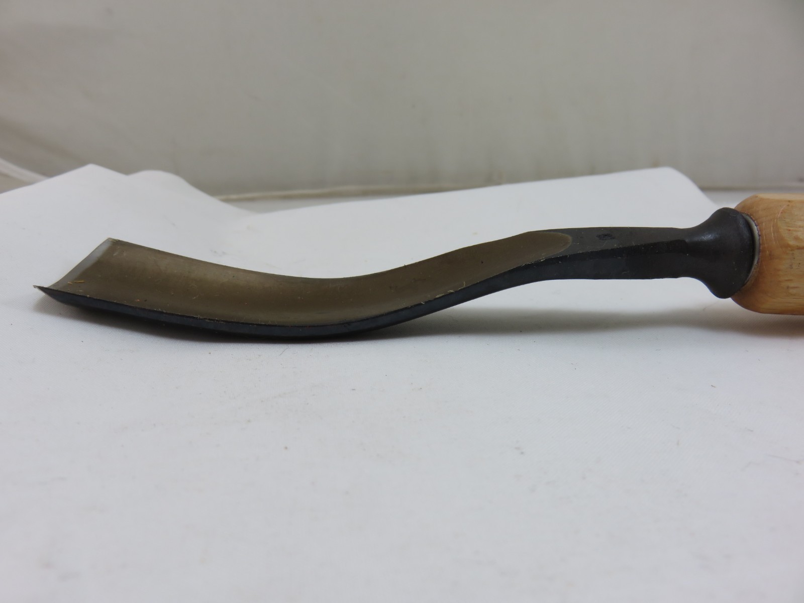 Stubai #16 7 Sweep Long Bent Gouge Wood Carving Chisel 25mm Austria UNUSED