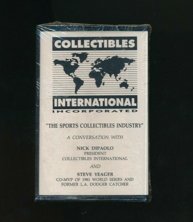 c 1991 The Sports Collectibles Industry Nick Dipaolo Steve Yeager tape * bxos02