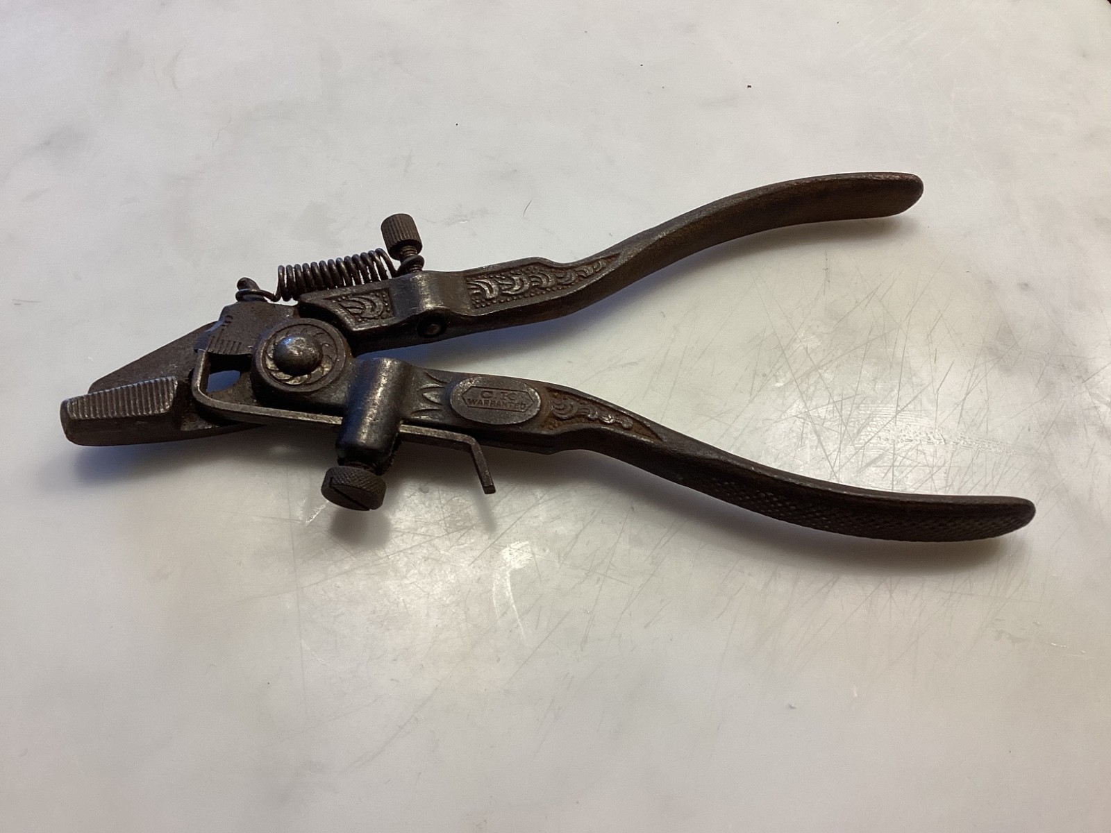 Vintage German Ornate CK Saw Tooth Setting Pliers Saw Setter