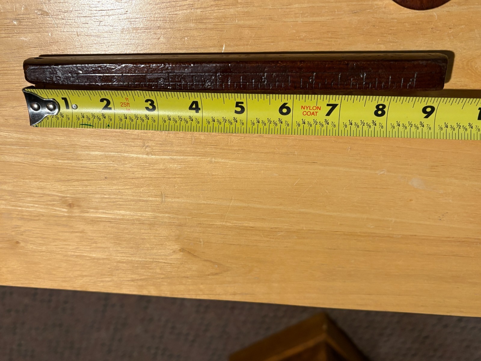 Vintage-Antique Adjustable Wood Marking Gauge 8″ Measure Beam Carpenter Tool