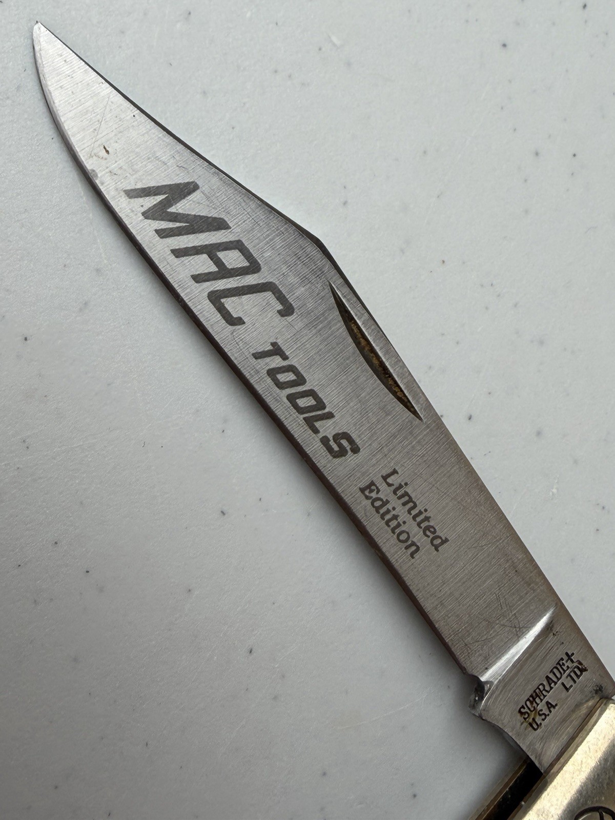 Mac Tools 47th Anniversary Schrade Knife Made In USA 1938-1985 Limited Edition.