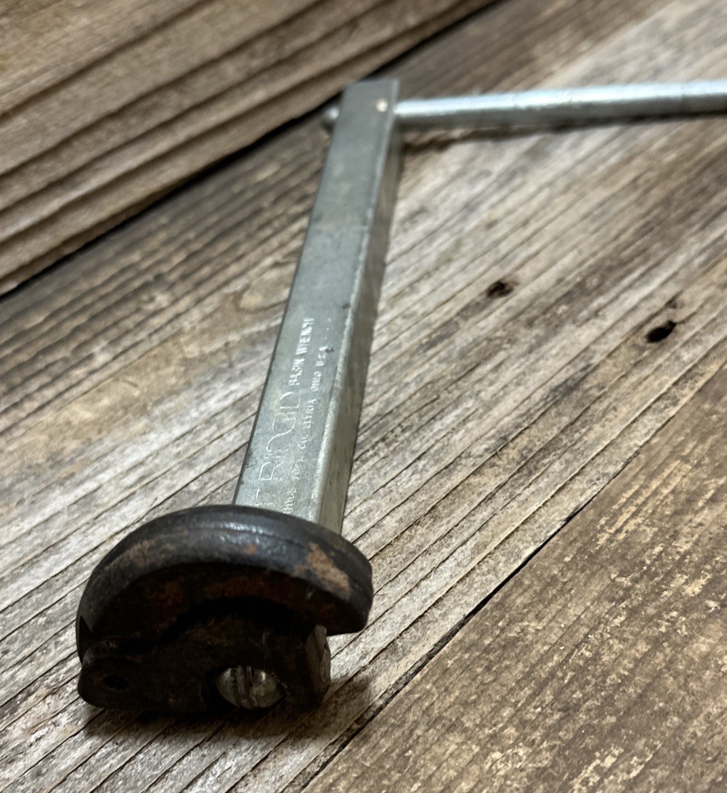 RIDGID No. 1017 Basin Wrench Plumbing Tool Vintage Adjustable USA Made