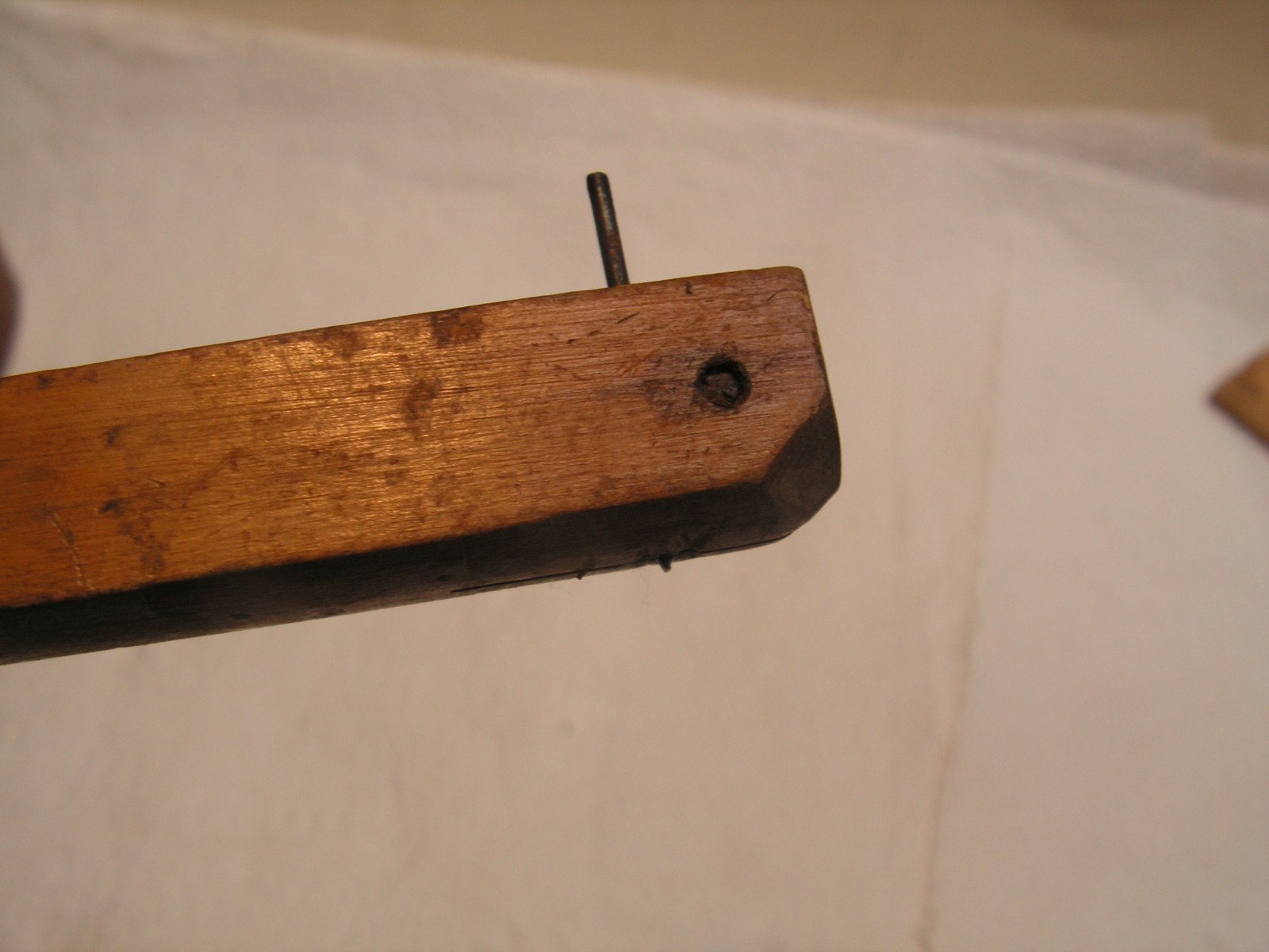 Antique Wood Depth Gauge With Unique Brass design Logo 6″ Depth Scale with point